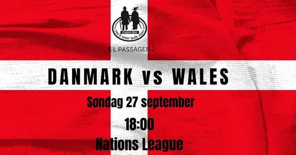 Danmark vs Wales
